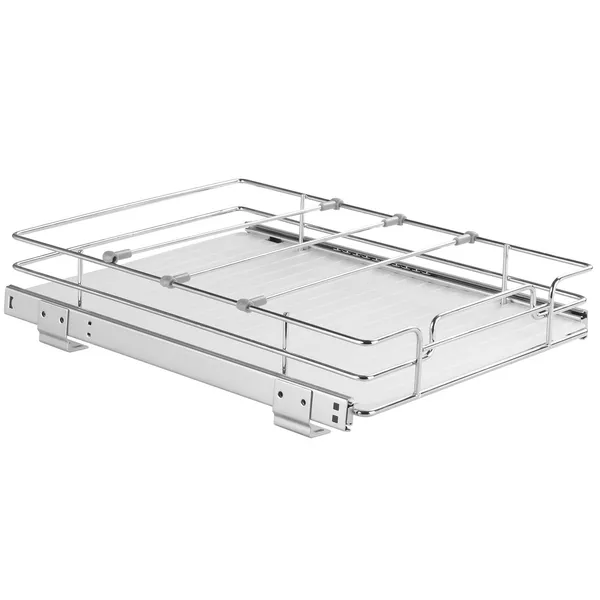 12.5Wx16.5Dx3.5H Pull Out Cabinet Organizer, Heavy Duty Slide Out Pantry Shelves, Steel Roll Out Drawers, Sliding Drawer Storage for Home Under Sink, 14Wx17.5Dx7H Install Size for Cabinet - Image 2