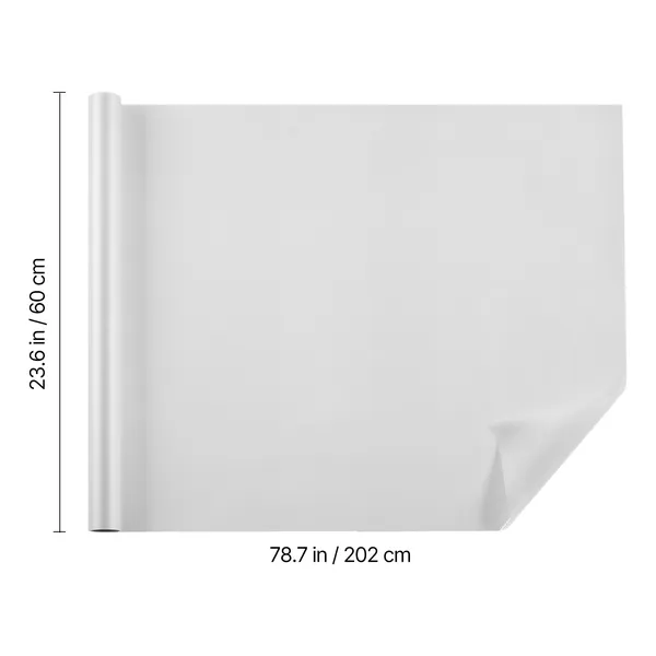 Window Privacy Film, Frosted Glass Window Film, Sun Blocking Heat Control, Non Adhesive Static Cling Reflective Window Tint for Home and Office, Glass Door Bathroom Covering, 23.6 in x 6.5 ft - Image 6